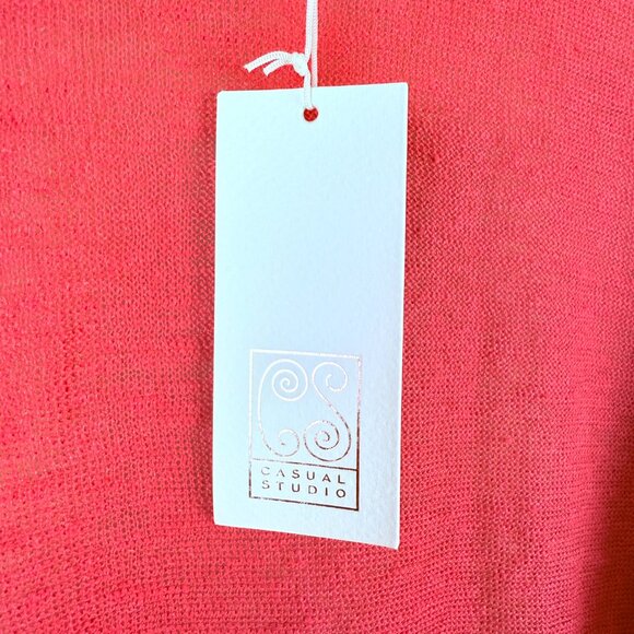 NWT Casual Studio Linen Convertible Cardigan 4-Way Wrap Tie Open Front M - Picture 4 of 9